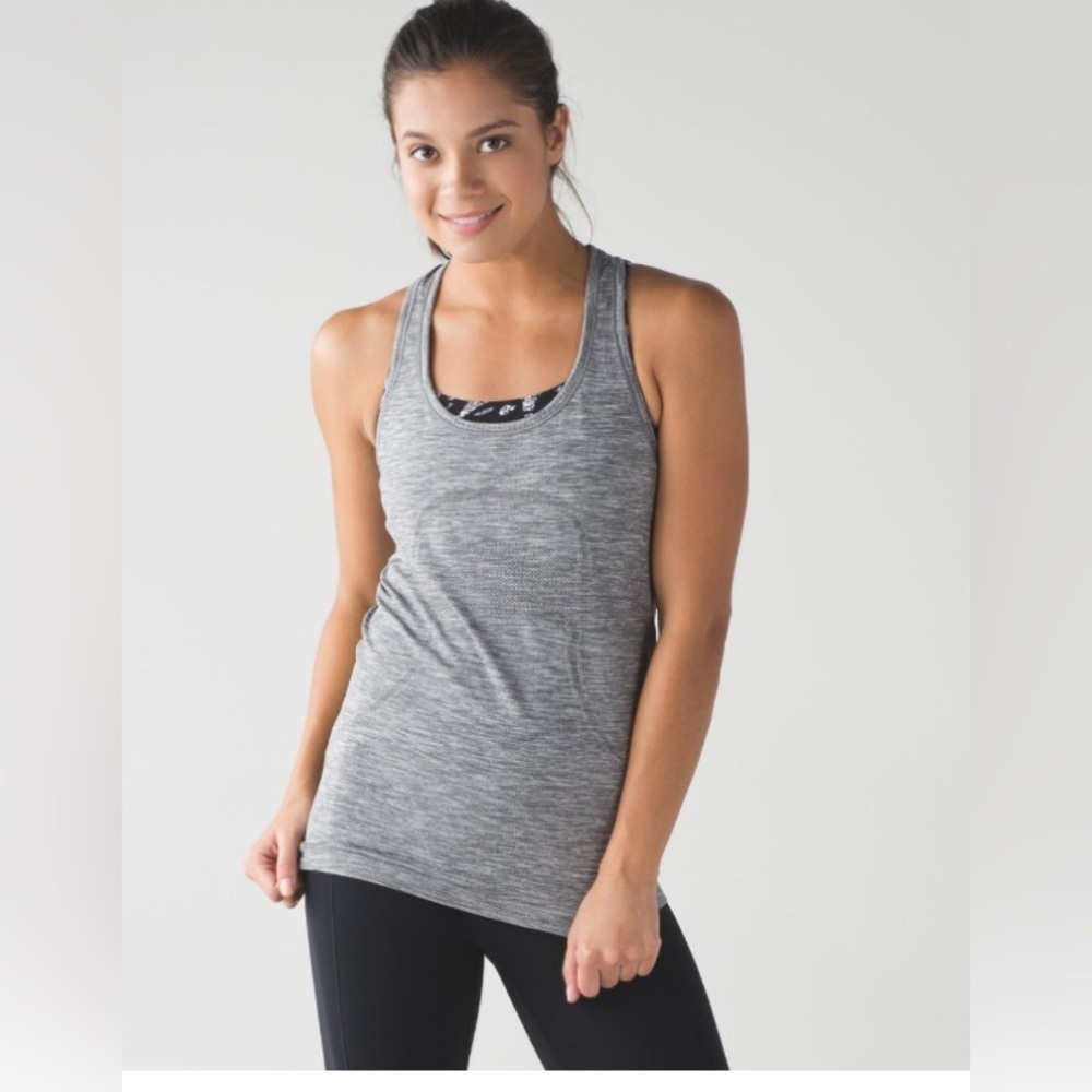 Womens grey Lululemon Swiftly Tech Racerback size 6